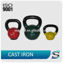 Solid cast iron neoprene coated kettlebells